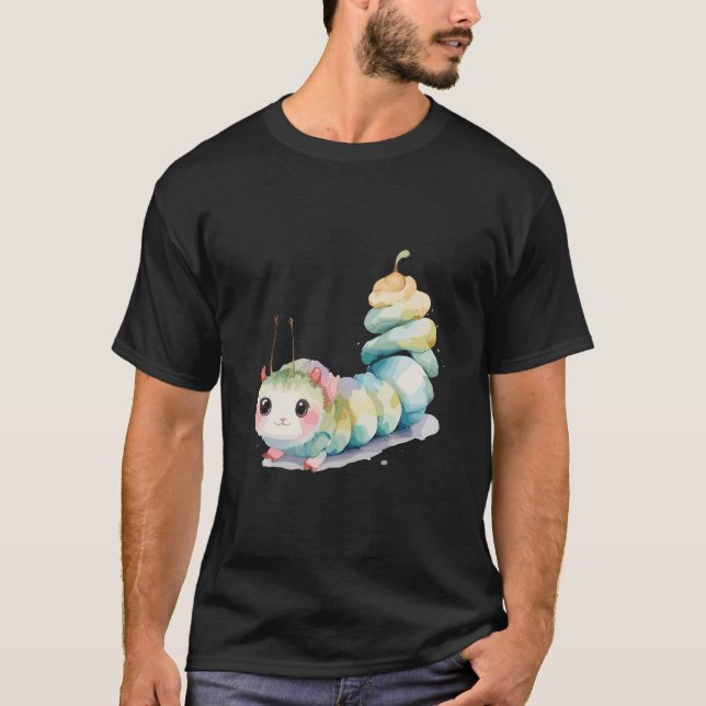 Camiseta Camisa-T da lagarta (Frente)