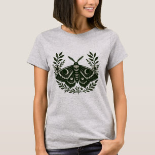 Camiseta Camisa-T da Lua - Lua do Crescente Celestial Witch