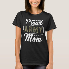 Camiseta Camisa-T da mãe Ladie do exército orgulhoso