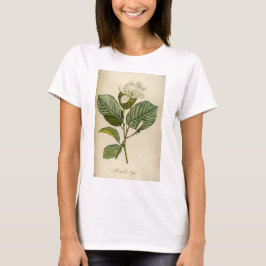 Camiseta Camisa-T da Magnolia Branca de Mulheres