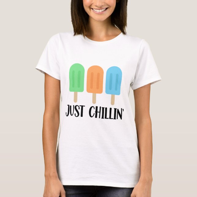 Camiseta Camisa-T da Mulher de Summer Chillin (Frente)