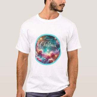 Camiseta Camisa-T da Nebulosa Cósmica de Natal