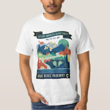 Camisa-T da Poesia Natural da Cordilheira Azul