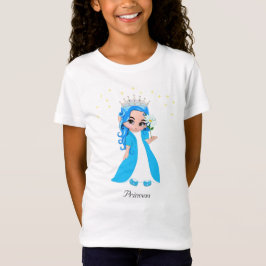 Camiseta Camisa-T da Princesa e Estrelas Bonitas