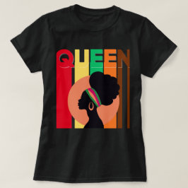 Camiseta Camisa-T da Rainha Africana