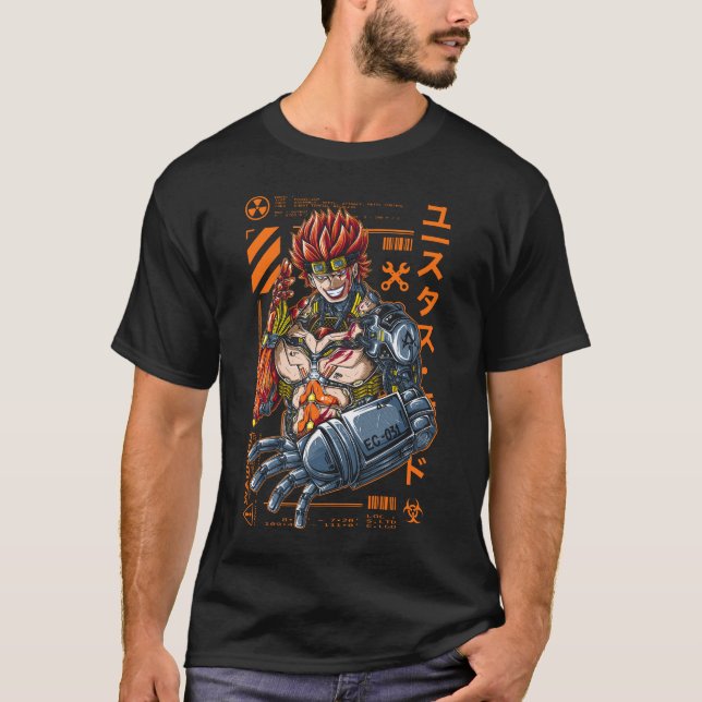 Camiseta Camisa-T Da Tripulação Do Chapéu Otaku (Frente)