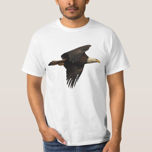 Camiseta Camisa-T da Vida Selvagem da Águia Voadora (Frente)