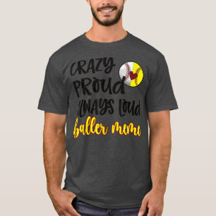 Camiseta Camisa-T da vovó de Baseball Mágico e Louco