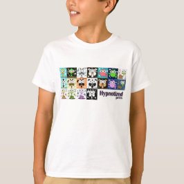 Camiseta Camisa-T das Crianças-Pets Hipnotizadas