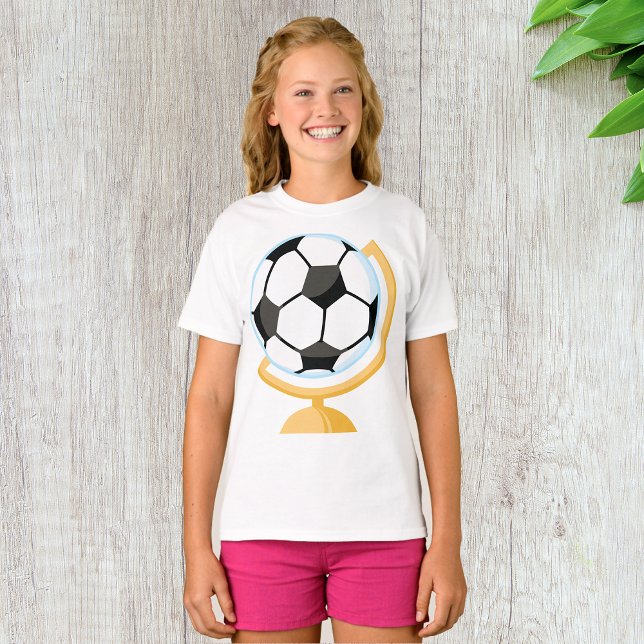 Camiseta Camisa-T das Meninas do Globo de Futebol (Criador carregado)