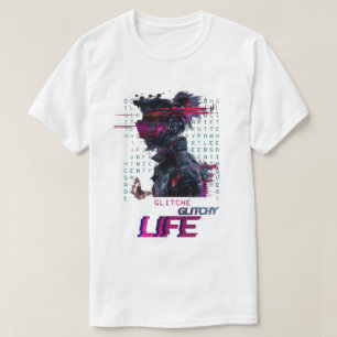 Camiseta Camisa-T das vibrações brilhantes - Design dourada