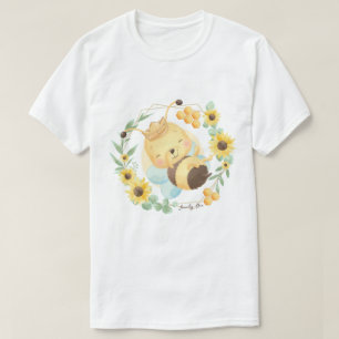 Camiseta Camisa-T De Abelhas Cutas