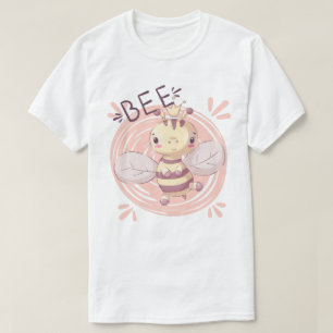 Camiseta Camisa-T De Abelhas Cutas