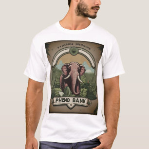 Camiseta Camisa-T de abertura de elefante reproduzível