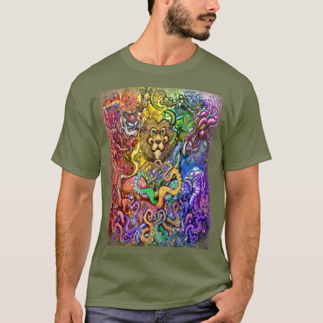 Camiseta Camisa-T de Animais (Frente)