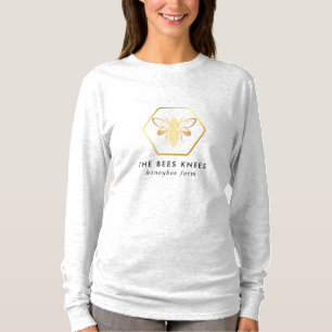 Camiseta Camisa-T de apicultora de mel de Ouro moderno e el