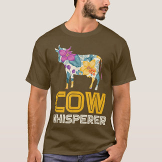 Camiseta Camisa-T de Aquecimento de Vaca do Agricultor