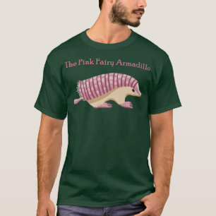 Camiseta Camisa-T de Armadillo, Fada Rosa