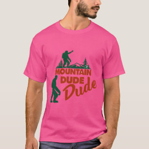 Camiseta Camisa-T de aventura para caminhada de pata-grande