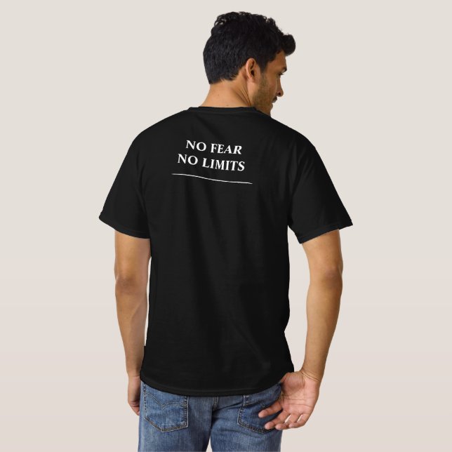 Camiseta Camisa-T de AVES SAVAGE - "Sem Medo, Sem Limites (Parte Traseira Completa)