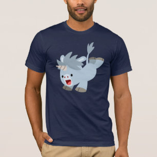 Camiseta Camisa-T de Bebê de Cartoon Mischievinho Bonito