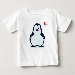 Camiseta Camisa-T De Bebê Pguin Jogada