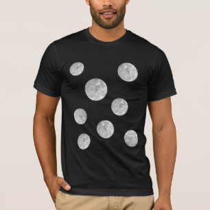 Camiseta Camisa-T de Black and Silver Men