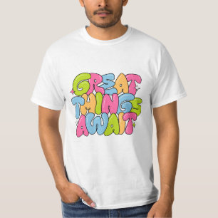 Camiseta Camisa-T de bolha colorida