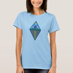 Camiseta Camisa-T de bonito Geométrica