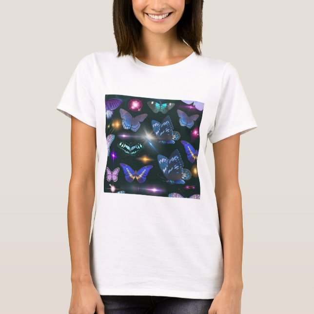 Camiseta Camisa-T de borboleta entorpecente (Frente)