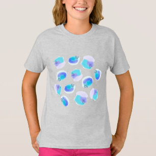 Camiseta Camisa-T de Brushstrokes de Aquarela