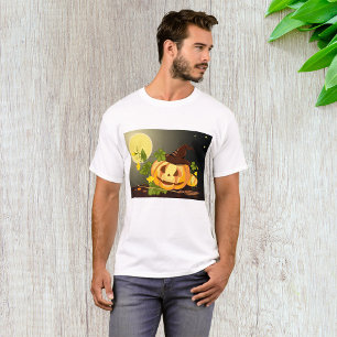 Camiseta Camisa-T de bruxas de abóbora