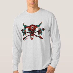 Camiseta Camisa-T De Búfalo E Setas