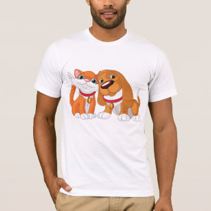 Camiseta Camisa-T De Cachorro E Gato