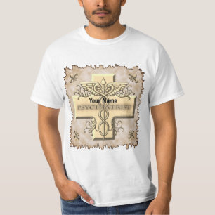 Camiseta Camisa-T de Caduceus Psiquiatra