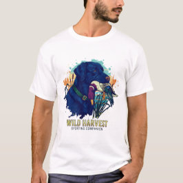 Camiseta Camisa-T de Cão de Companhia de Colheita Selvagem