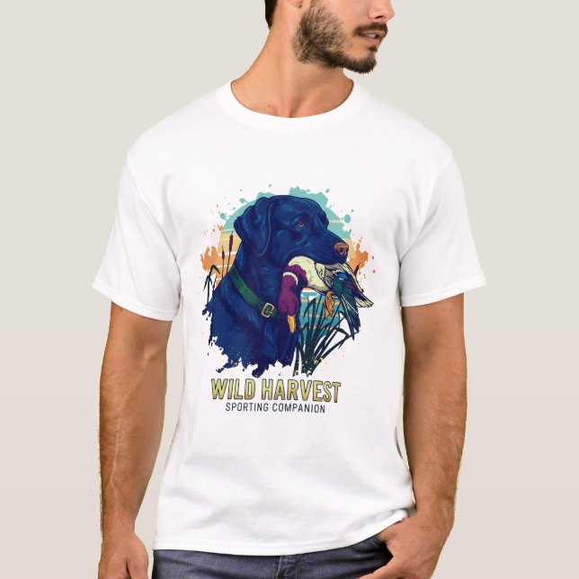 Camiseta Camisa-T de Cão de Companhia de Colheita Selvagem (Frente)