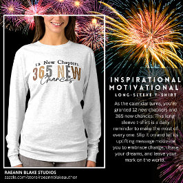 Camiseta Camisa-T de Capa longa e motivacional