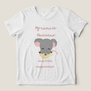 Camiseta Camisa-T de Cappuccino de Cacau de Mouse