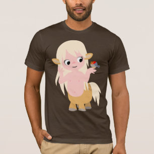 Camiseta Camisa-T De Centausto De Cartoons Bonitos