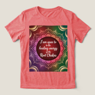 Camiseta Camisa-T de cicatrização de Chakra raiz