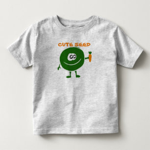 Camiseta Camisa-T de Cinza de Sementes Bonitas