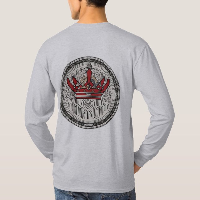 Camiseta "Camisa-T de Cinzas de capa longa e alta do Soar" (Verso)