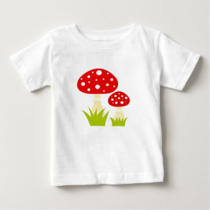 Camiseta Camisa-T de cogumelo vermelho-carnudo
