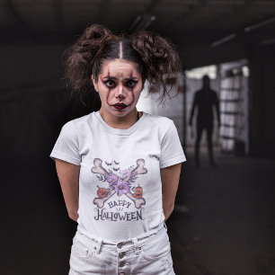 Camiseta Camisa-T de Combinação da Família Halloween