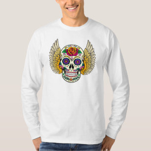 Camiseta Camisa-T De Crânio De Câncer
