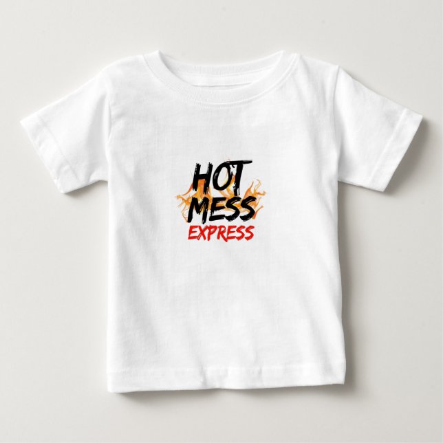 Camiseta Camisa-T de Crianças do Hot Mess Express (Frente)