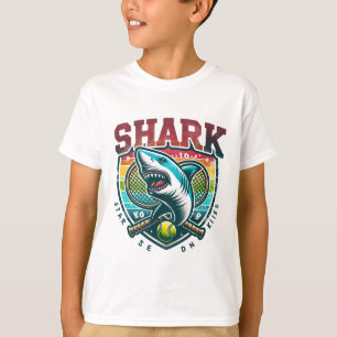 Camiseta Camisa-T de Crianças-Tubarão legal - Mergulhe no E