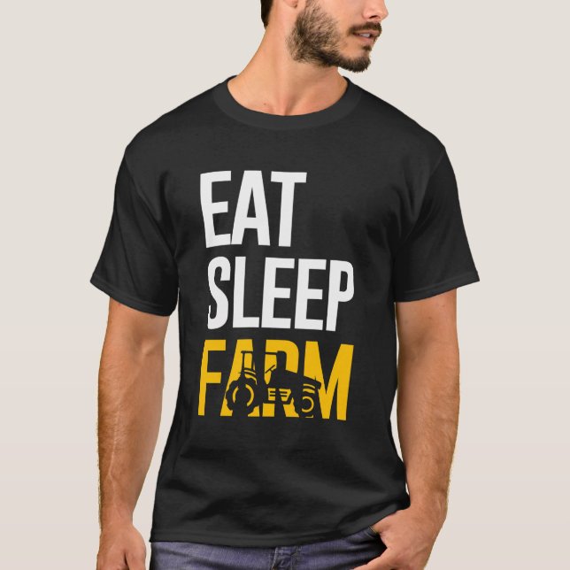 Camiseta Camisa-T de cultivo Come Fazenda de sono Longa Cap (Frente)
