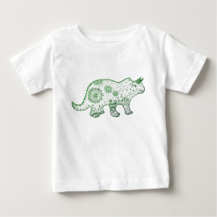 Camiseta Camisa-T de Desenho de Dinossauro